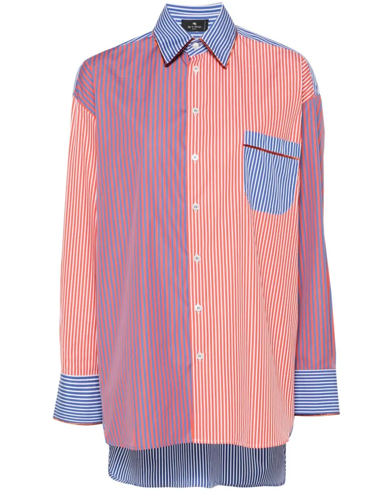 Etro Gestreiftes Hemd - Orange Orange