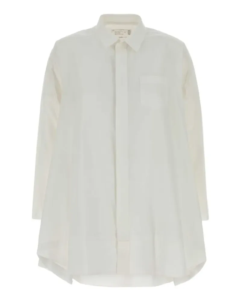 Sacai poplin shirt - Weiß Weiß