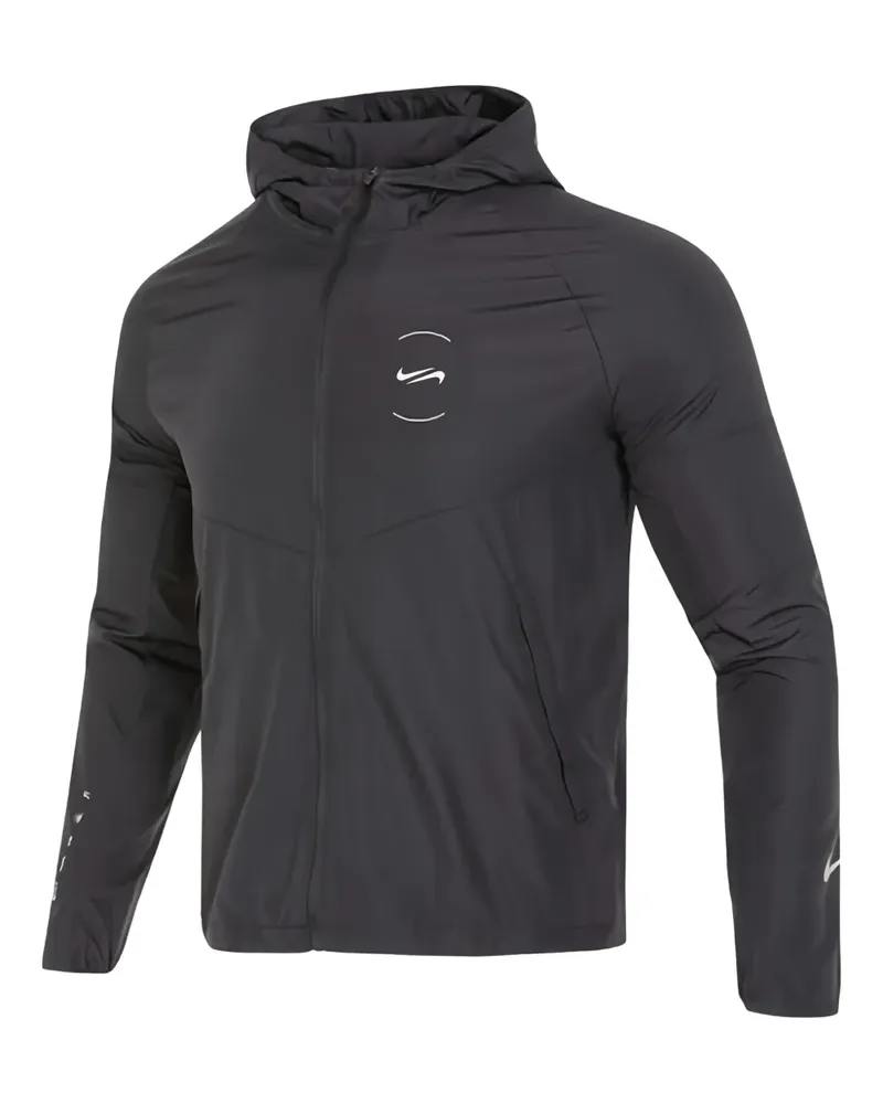 Nike Repel Miler Lauf-Jacke - Schwarz Schwarz