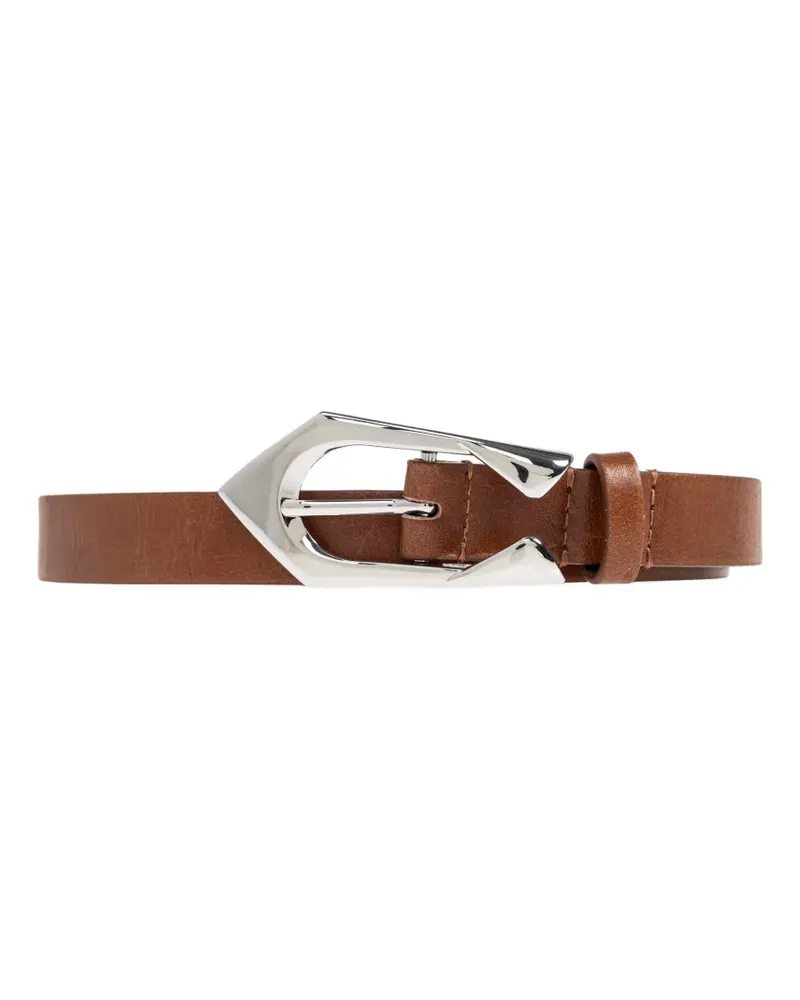 IRO engraved-buckle leather belt - Braun Braun