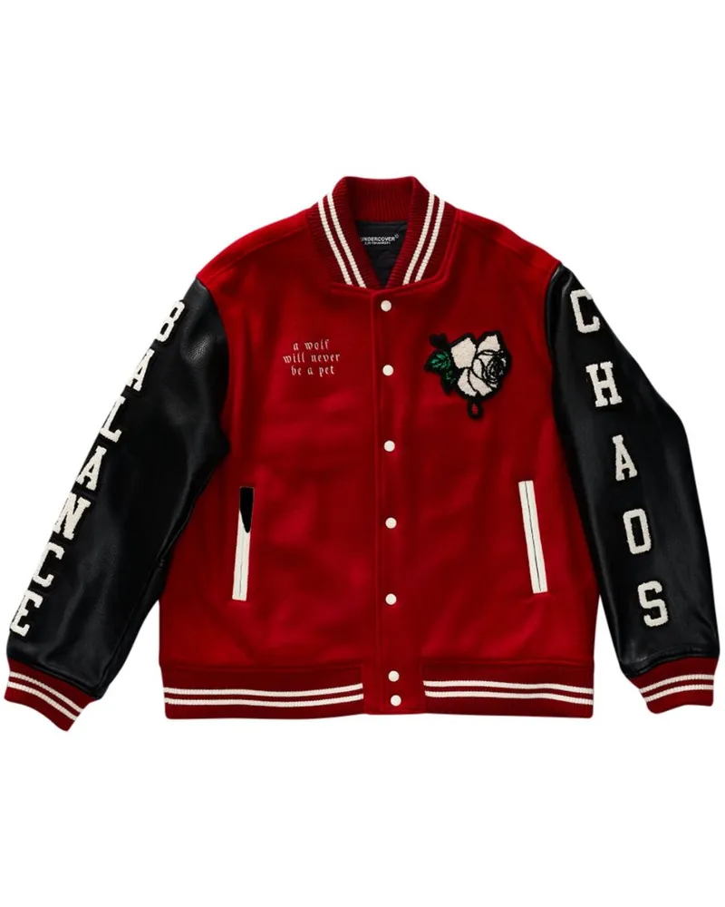 Undercover Wolf Rose Collegejacke - Rot Rot