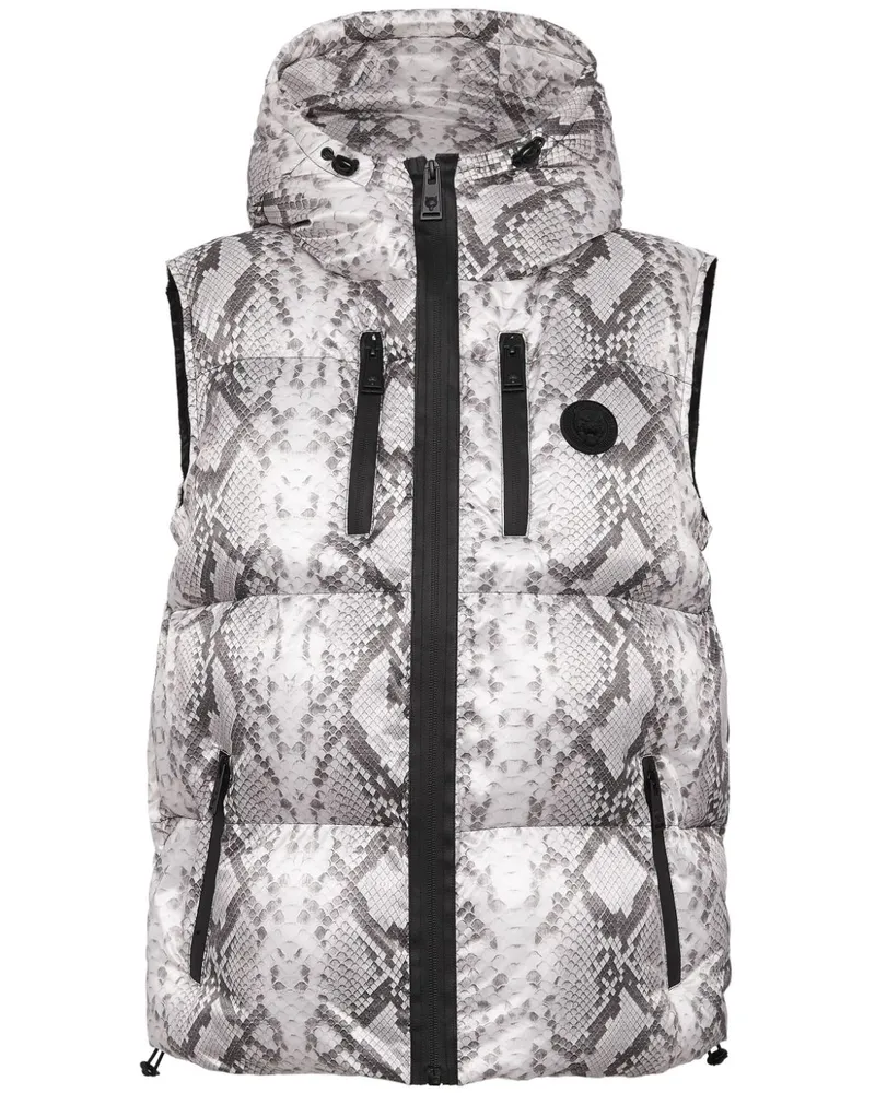 Philipp Plein Weste mit Logo - Grau Grau