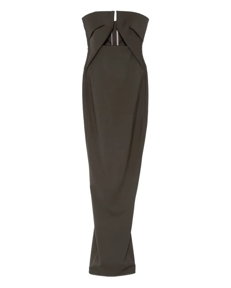 Rick Owens Schulterfreies Kleid mit Schlüssellochausschnitt - Grau Grau