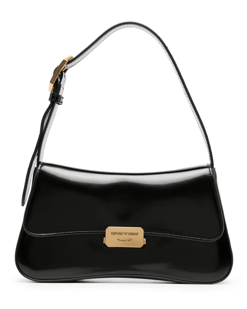 Emporio Armani Schultertasche mit Logo - Schwarz Schwarz