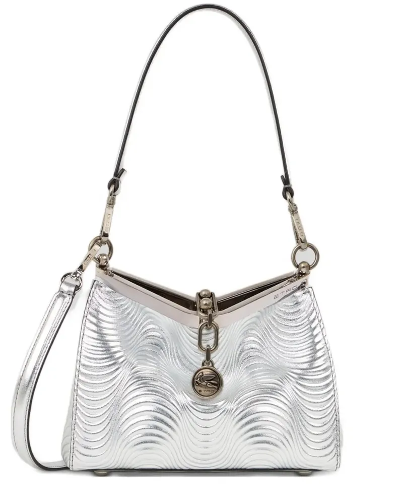Etro Kleine Vela Schultertasche - Silber Silber