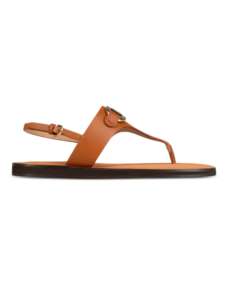 Ferragamo Sandalen mit Gancini-Schnalle - Braun Braun