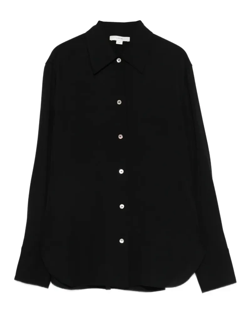 Vince Geknöpftes Hemd - Schwarz Schwarz