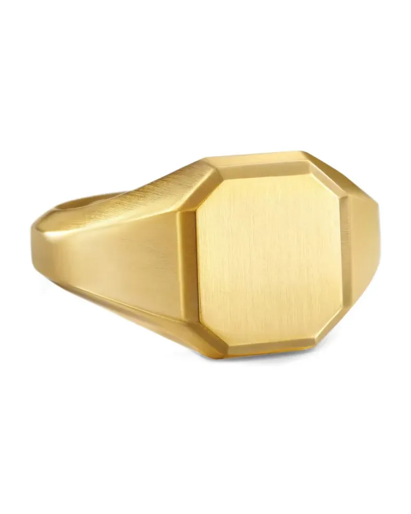 David Yurman 18kt Streaming Gelbgoldsiegelring 14mm Gold