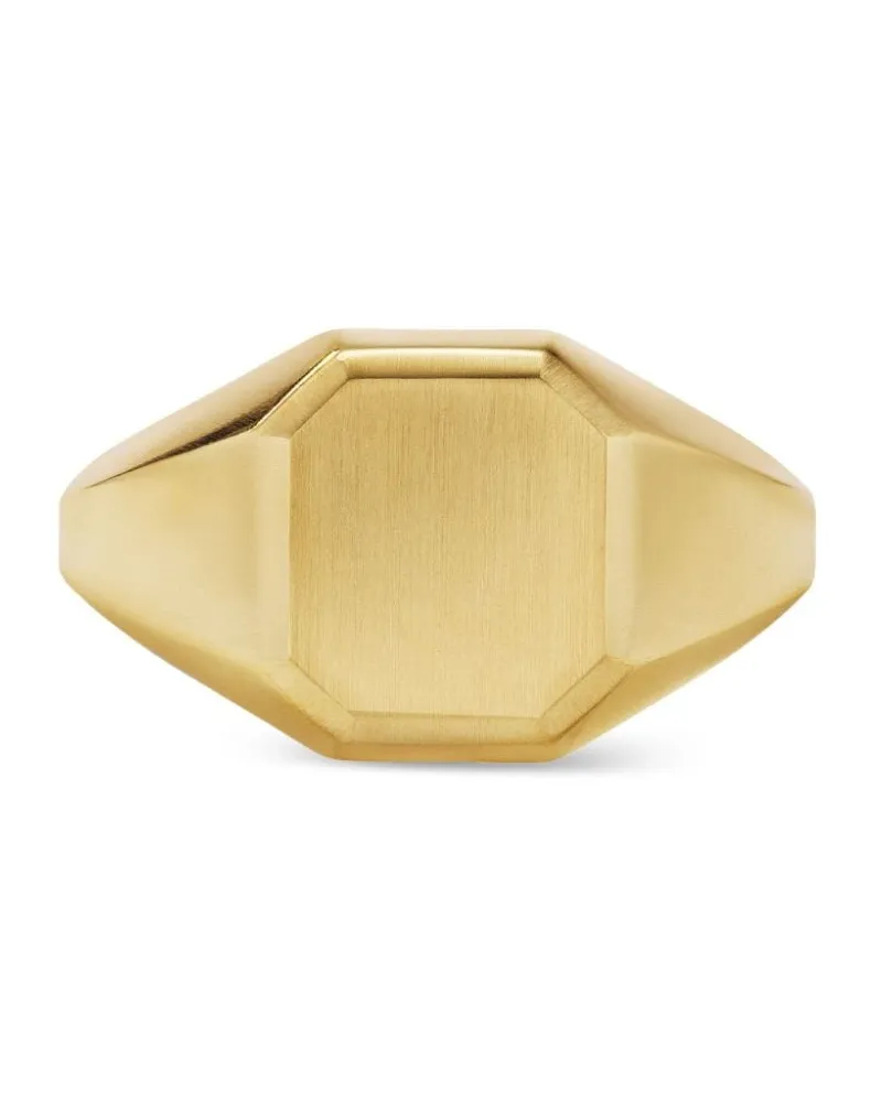 David Yurman 18kt Streaming Gelbgoldsiegelring 14mm Gold