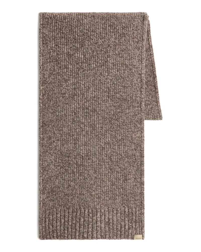 Woolrich Gerippter Schal - Braun Braun