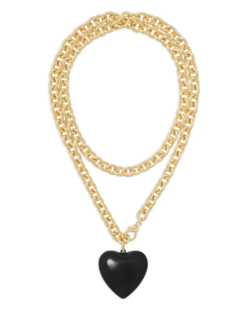 Roxanne Assoulin Big Puffy Heart Charm necklace - Gold Gold