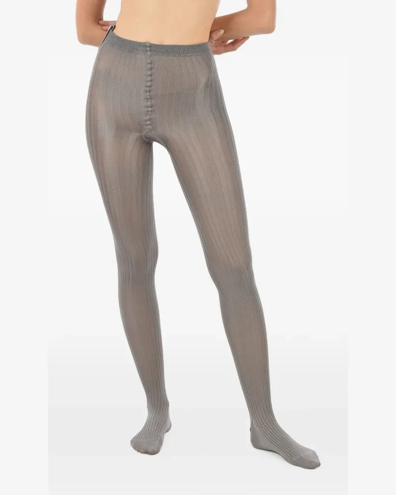 Dsquared2 ribbed-knit tights - Grau Grau
