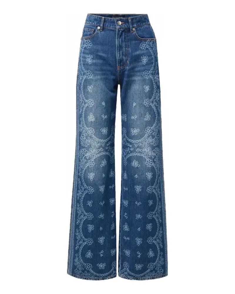 Veronica Beard Taylor Jeans mit Laserprint - Blau Blau
