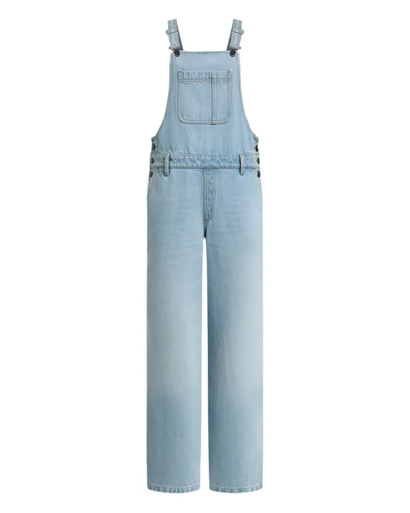 12 STOREEZ Jeans-Jumpsuit mit Riemen - Blau Blau