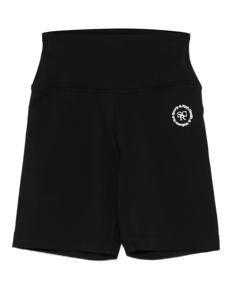 SPORTY & RICH SRHWC high-waisted logo shorts - Schwarz Schwarz
