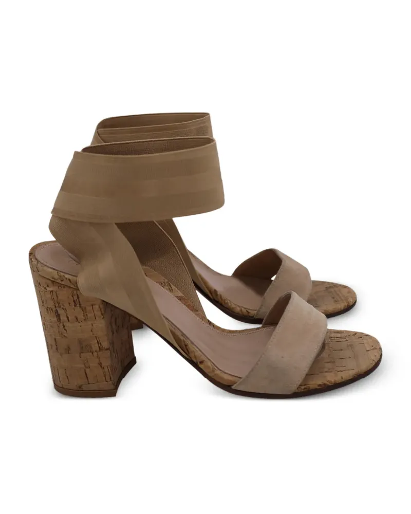 Gianvito Rossi Hailee Sandalen mit Blockabsatz - Braun Braun