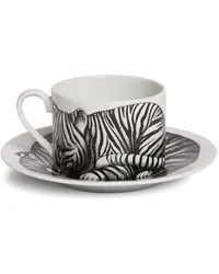 Fornasetti High Fidelity Tigrato Teetasse Schwarz