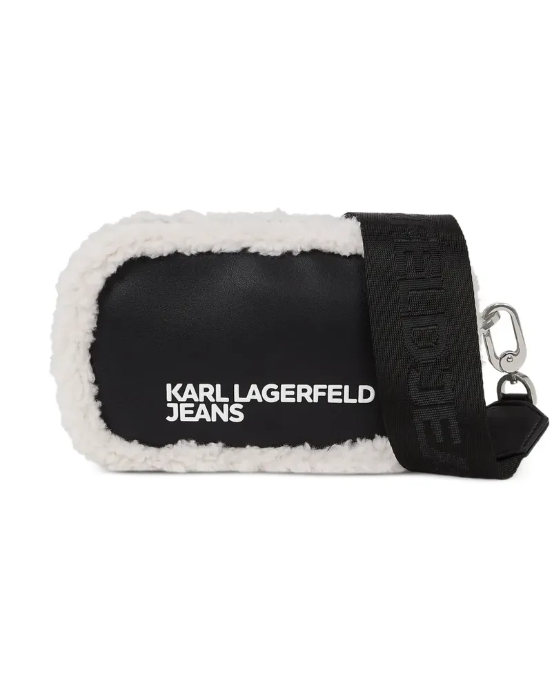 Karl Lagerfeld Umhängetasche aus Shearling - Blau Blau