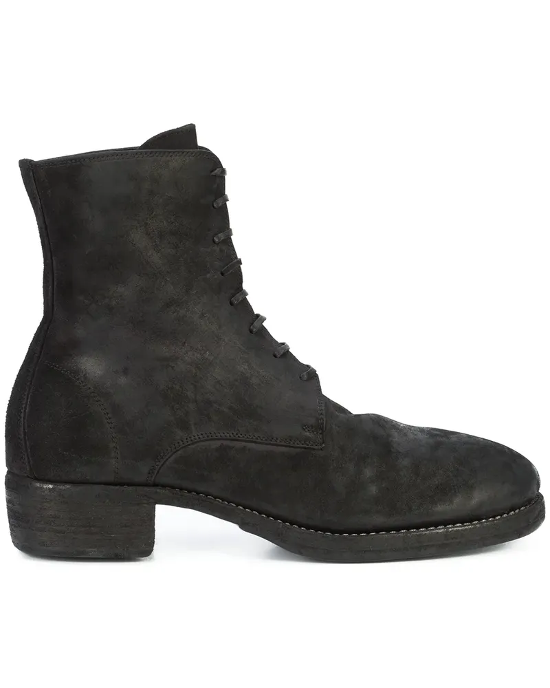 GUIDI Stiefel mit Schnürung - Schwarz Schwarz