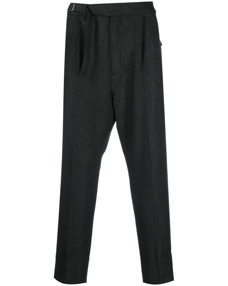 White Mountaineering Cropped-Hose mit Tapered-Bein - Grau Grau