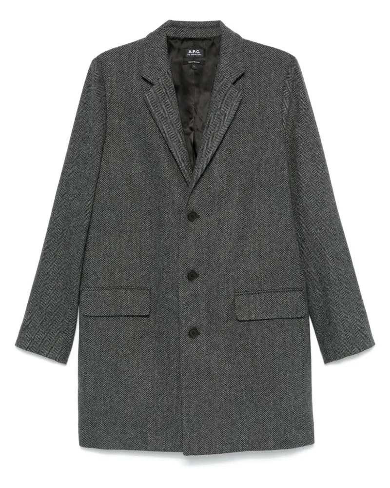 A.P.C. Visconti Mantel - Schwarz Schwarz