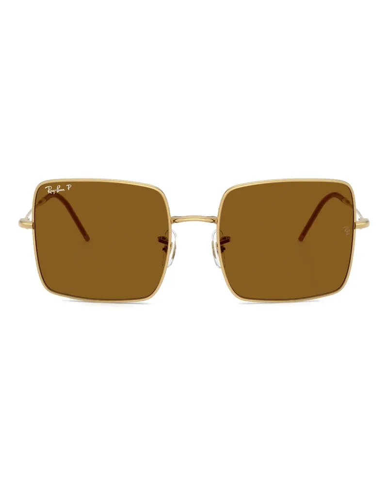 Ray Ban Eckige Sonnenbrille - Gold Gold
