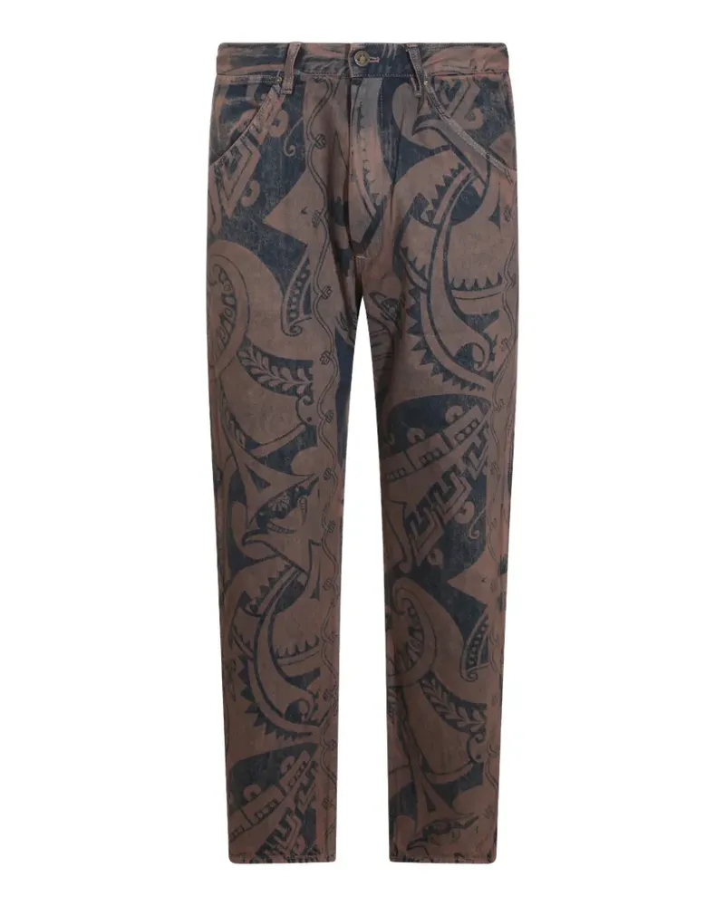 Vivienne Westwood Jeans mit grafischem Print - Braun Braun