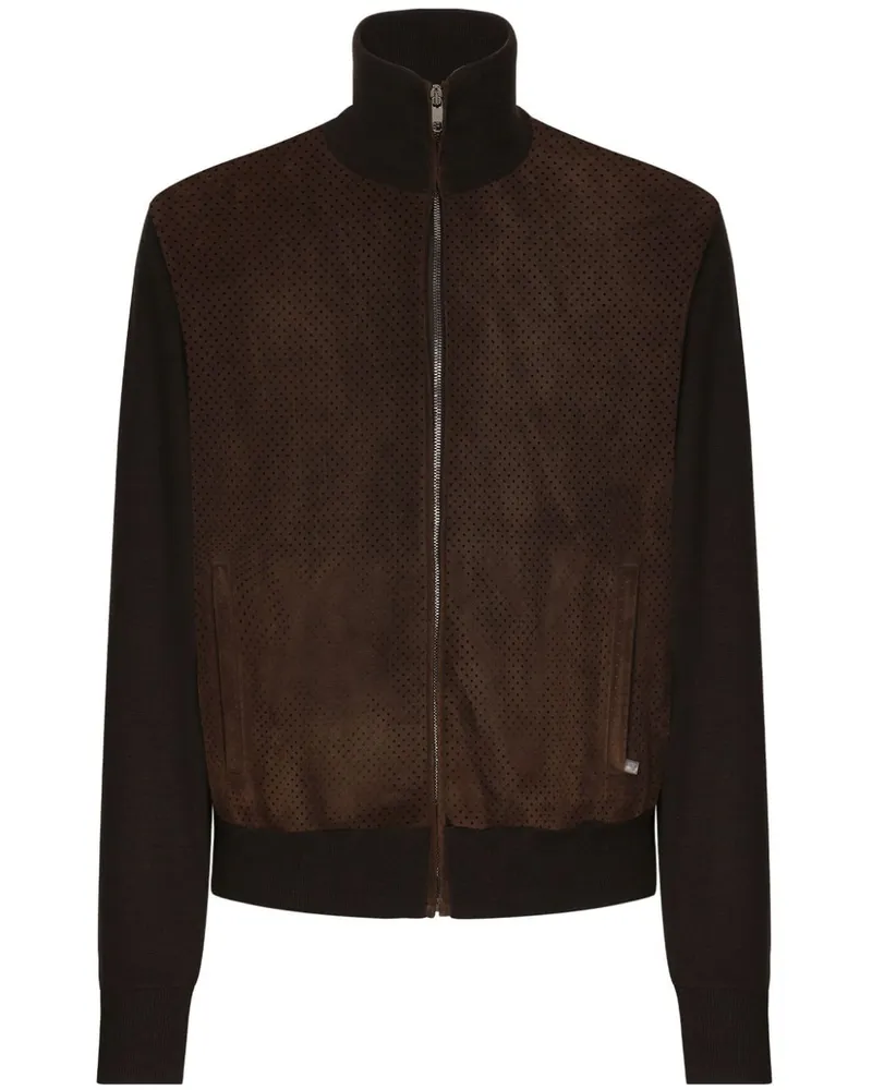 Dolce & Gabbana Bomberjacke mit Reißverschluss - Braun Braun
