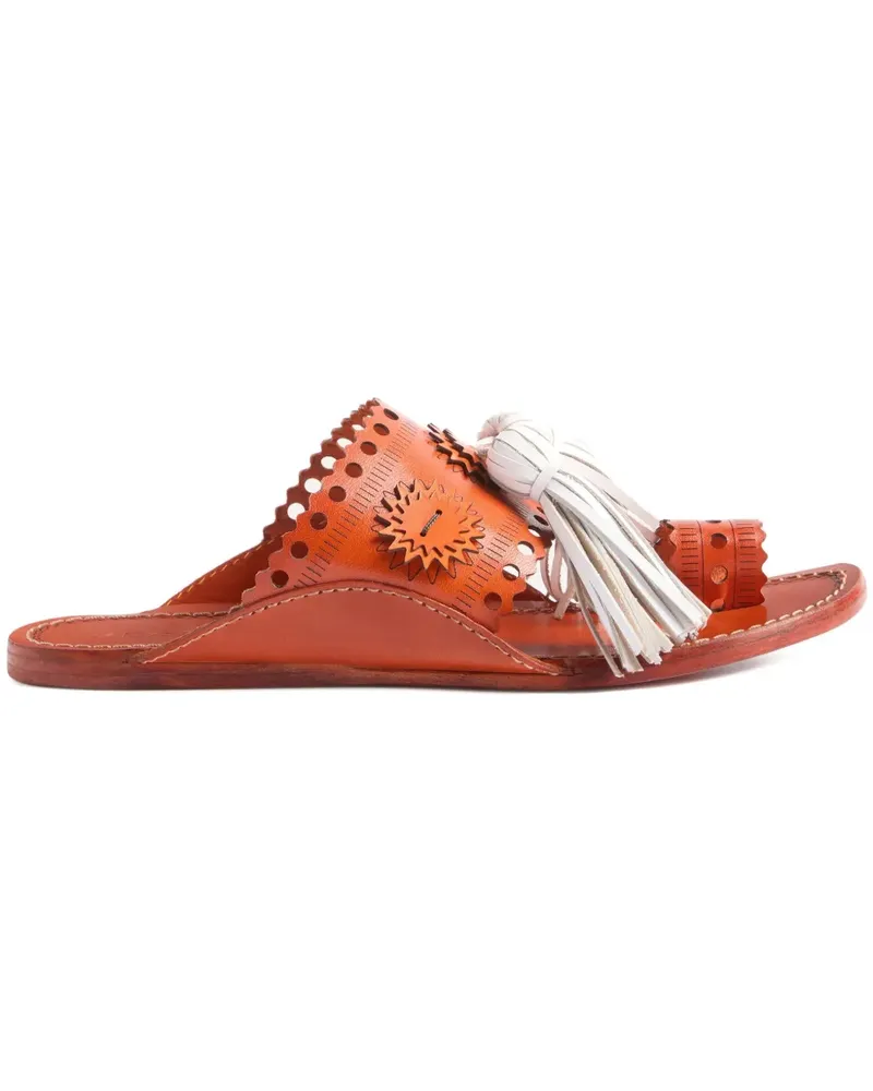 La DoubleJ Sandy Pantoletten - Orange Orange