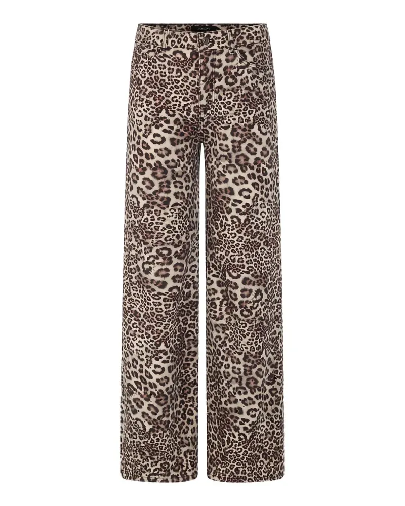 Marc Cain Jeans mit Animal-Print - Nude Nude