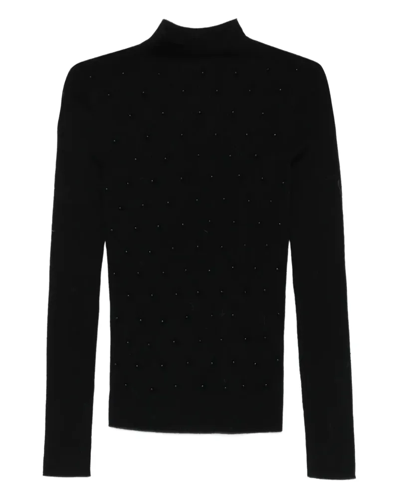 Liu Jo Gerippter Pullover - Schwarz Schwarz