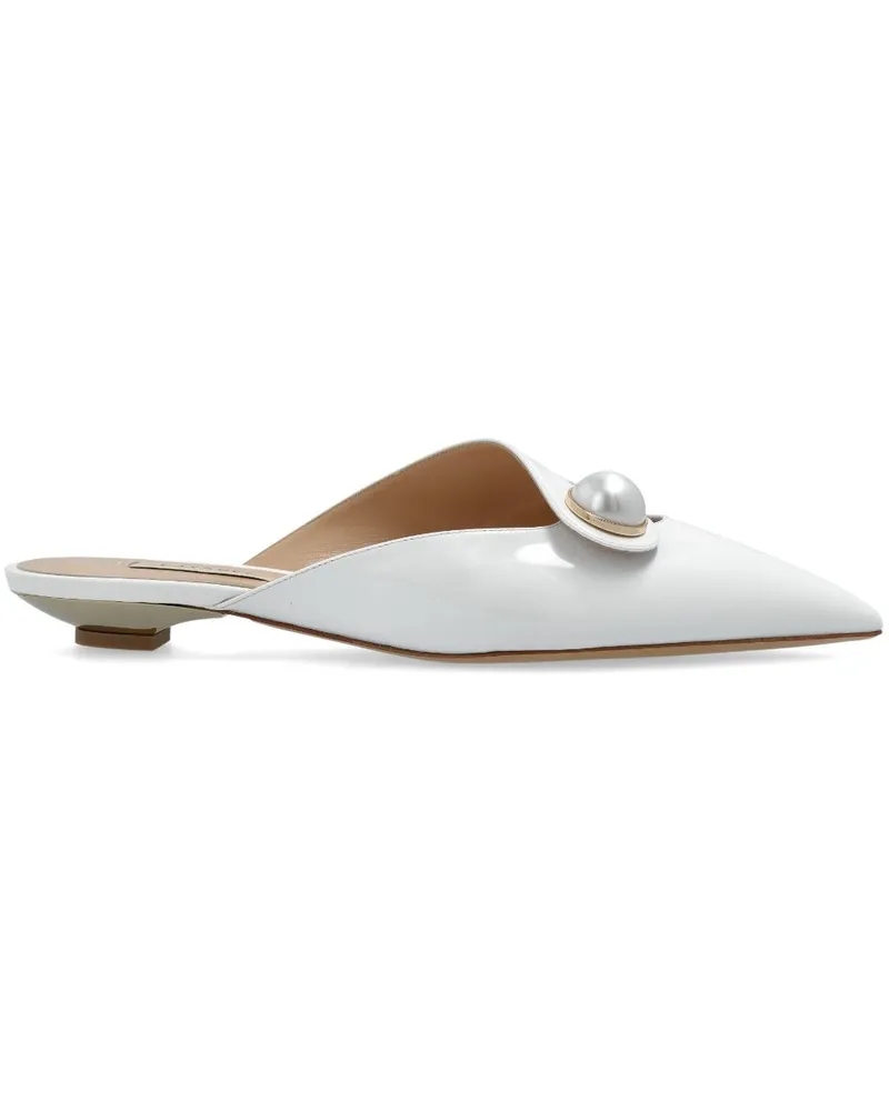 Casadei Blade Mules - Weiß Weiß