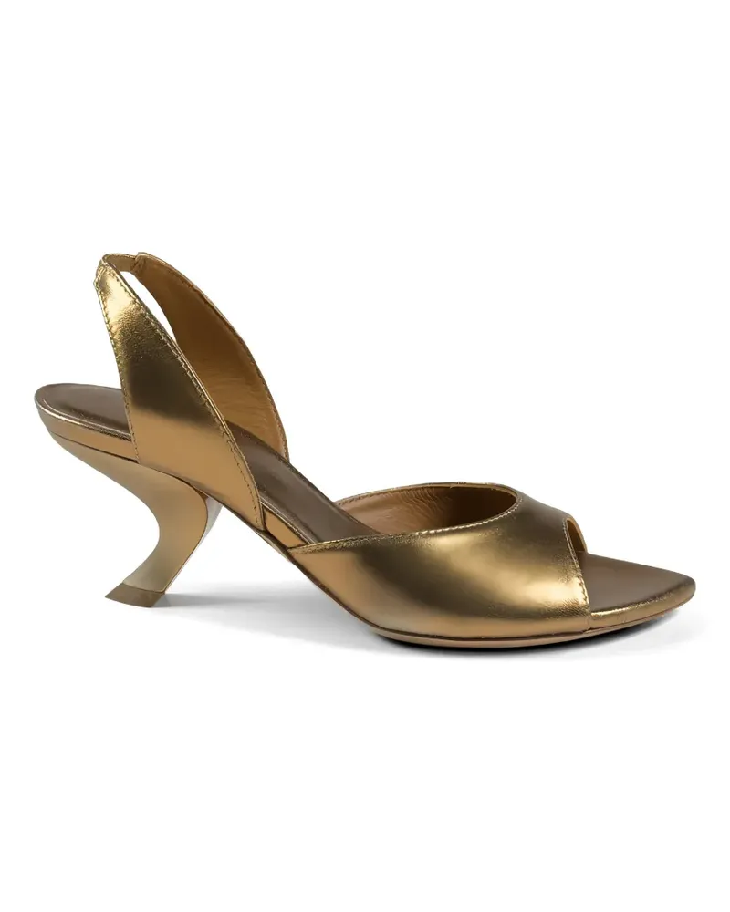 Vic Matié open-toe leather sandals - Gold Gold