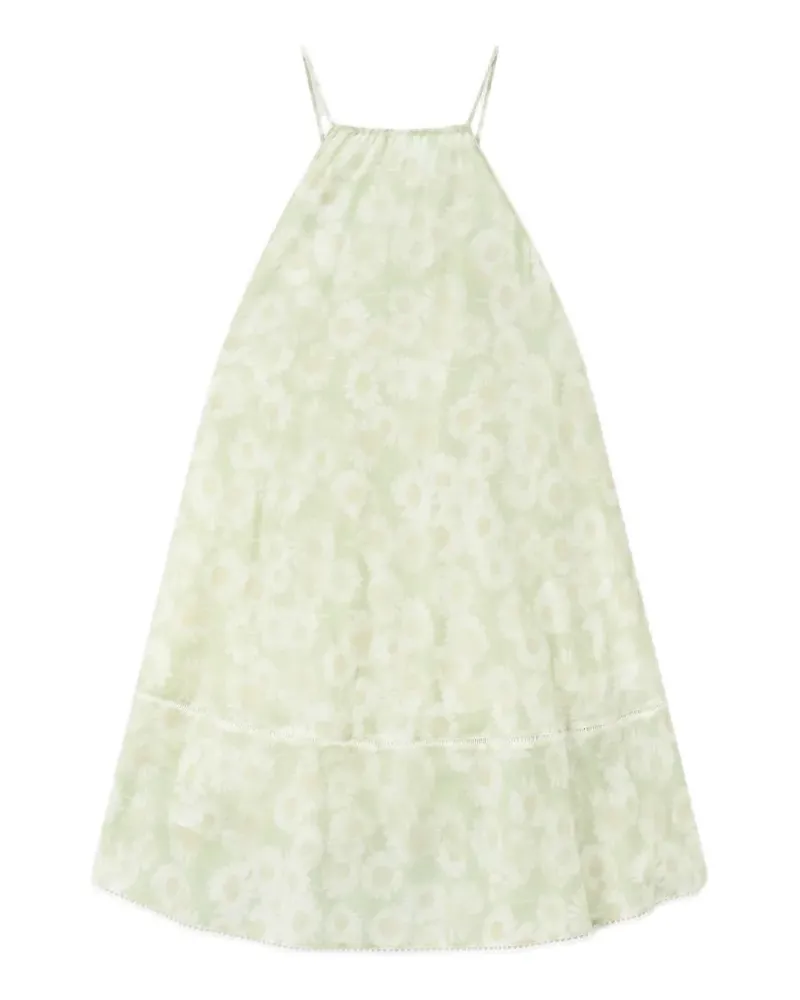 Stella McCartney Daisy floral-print halterneck dress - Grün Grün