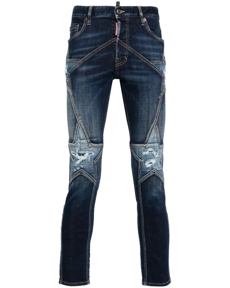 Dsquared2 Super Star Slim-Fit-Jeans - Blau Blau