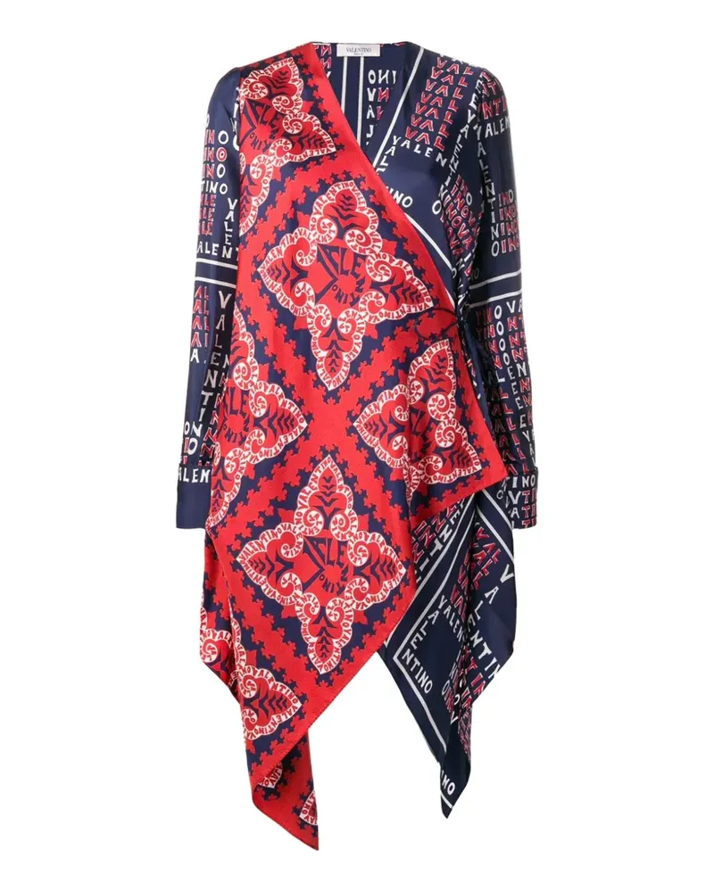 Valentino Garavani Asymmetrische Wickelbluse - Blau Blau