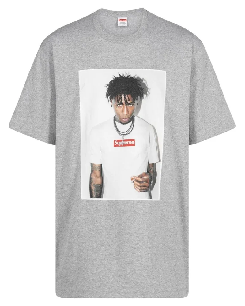 Supreme Being NBA Youngboy FW23 Heather Grey T-shirt Grau