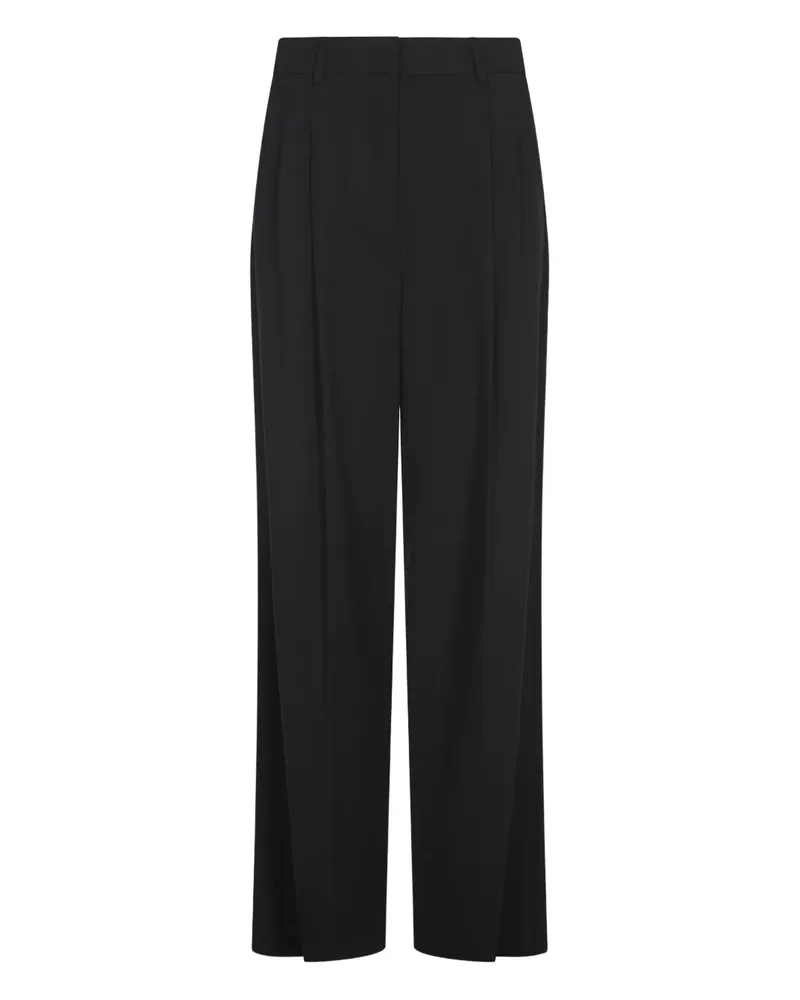 Max Mara Baiocco Hose mit Falten - Schwarz Schwarz