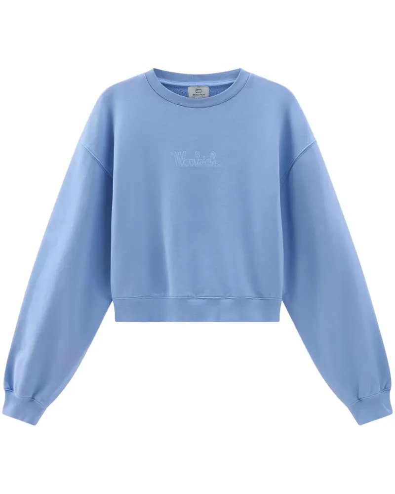 Woolrich Sweatshirt mit Logo-Stickerei - Blau Blau