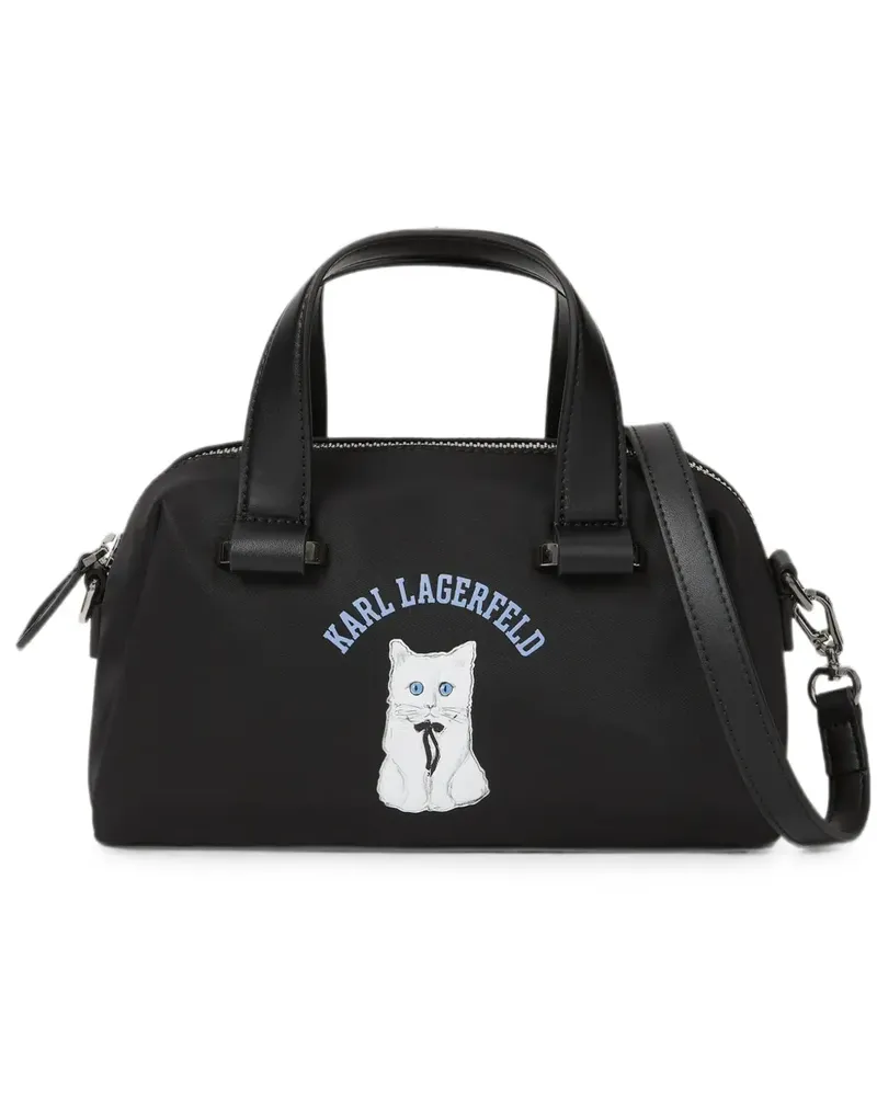 Karl Lagerfeld Kleine Choupette Satchel-Tasche - Schwarz Schwarz