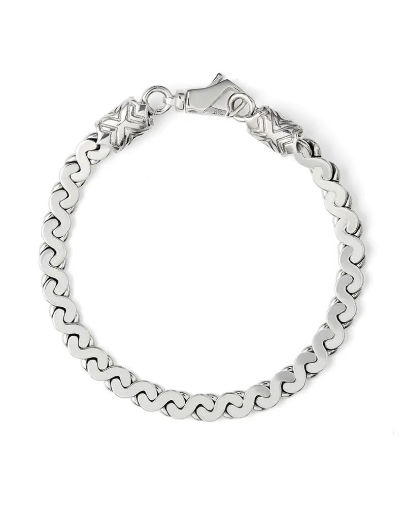 Emanuele Bicocchi Infinity Loop Armband - Silber Silber