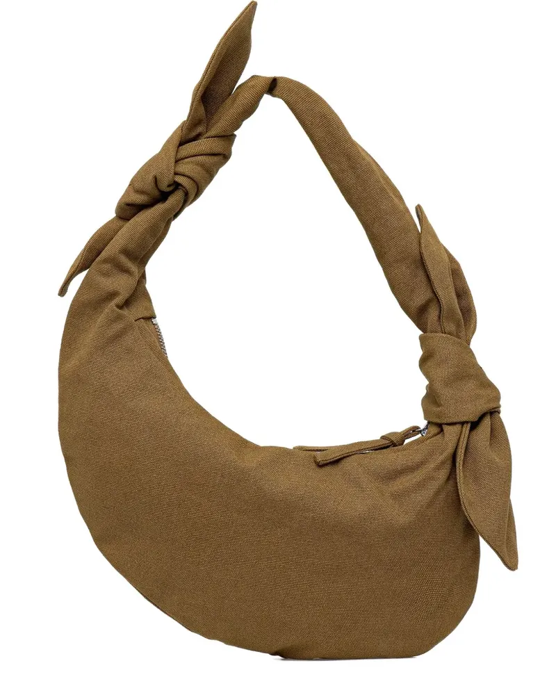 Stine Goya Geknoteter Tote Bag mit Perlen - Braun Braun