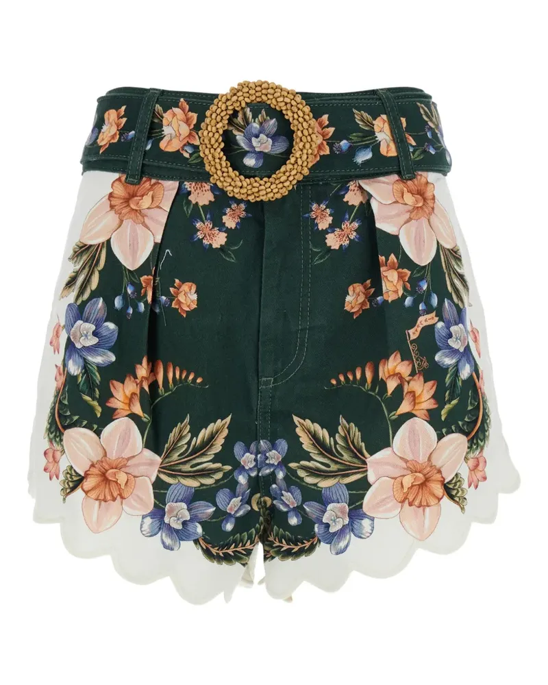 FARM Rio floral-print shorts - Grün Grün