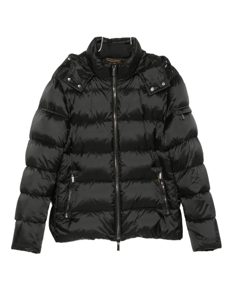 MOORER Brett hooded padded jacket - Schwarz Schwarz