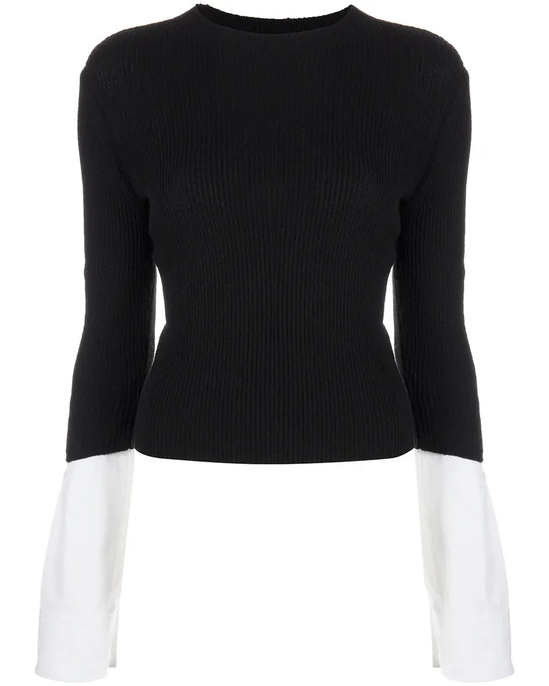 Alexander Wang Gerippter Pullover - Schwarz Schwarz