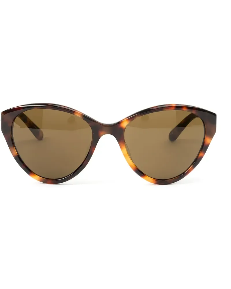 Linda Farrow Sonnenbrille mit rundem Gestell - Braun Braun