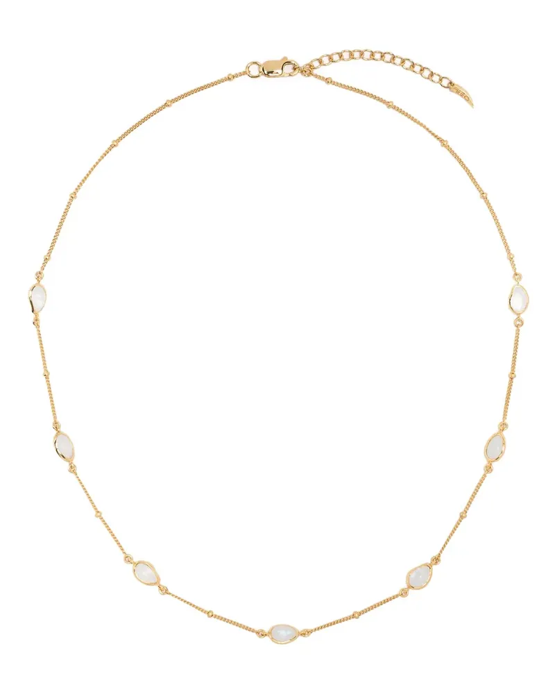 Missoma Magma Rainbow Moonstone chocker - Gold Gold