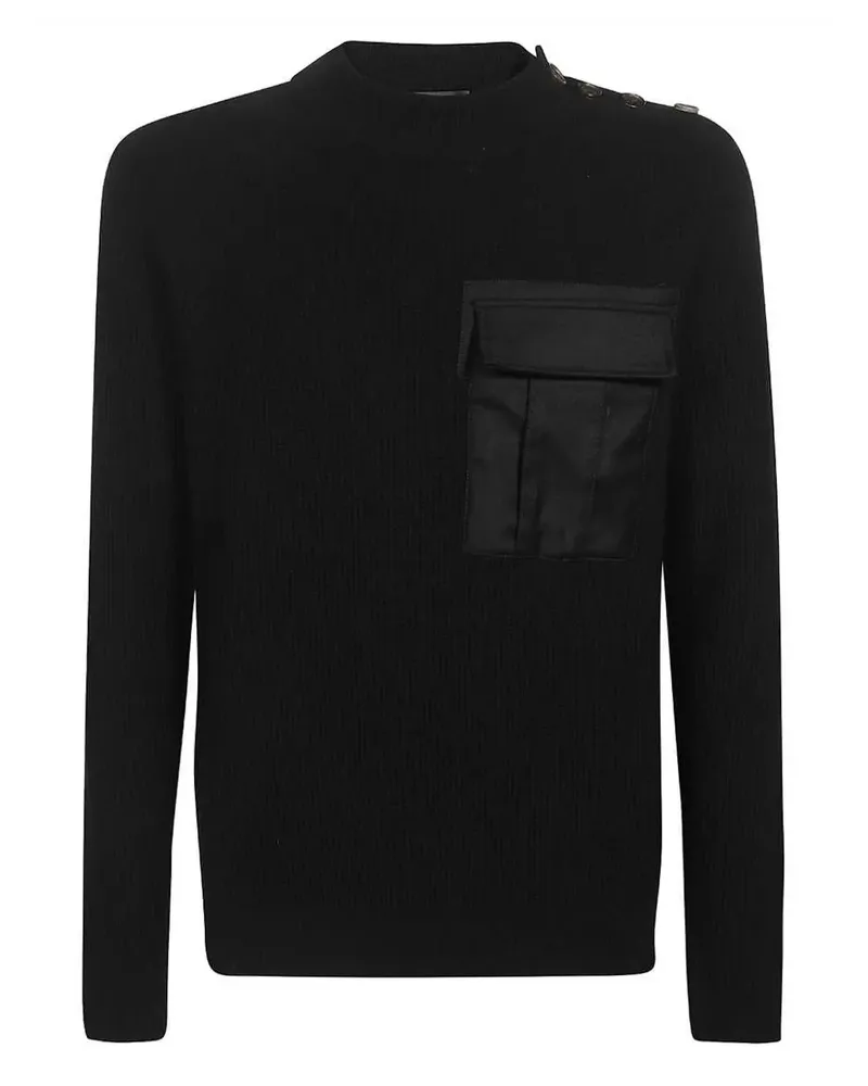 Dondup Klassischer Pullover - Schwarz Schwarz