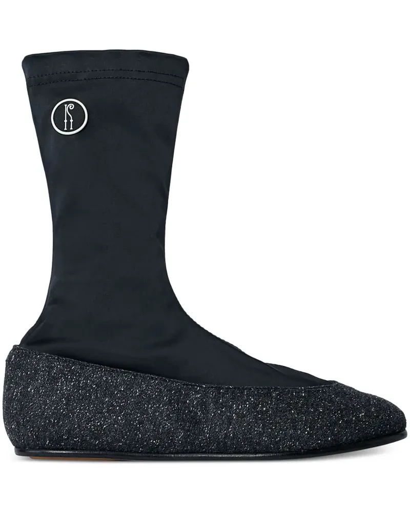 KIKO KOSTADINOV Proxima Ballerinas mit Logo - Schwarz Schwarz