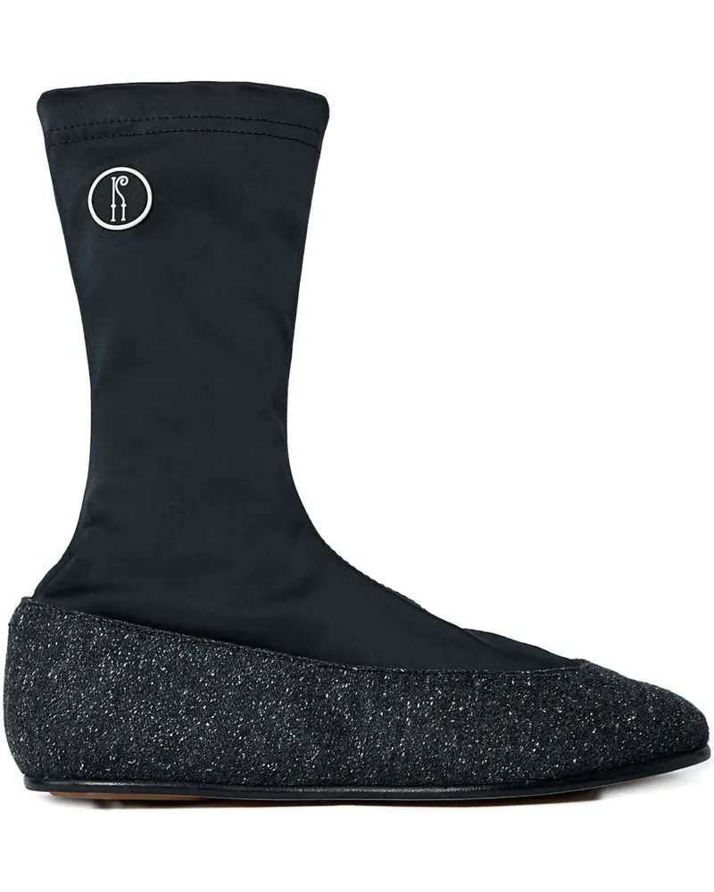 KIKO KOSTADINOV Proxima panelled logo ballet boots - Schwarz Schwarz